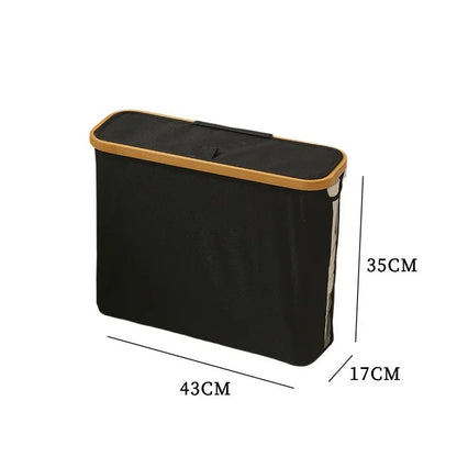 Panier de rangement pour rouleaux de papier toilette WC Design Slim avec Couvercle