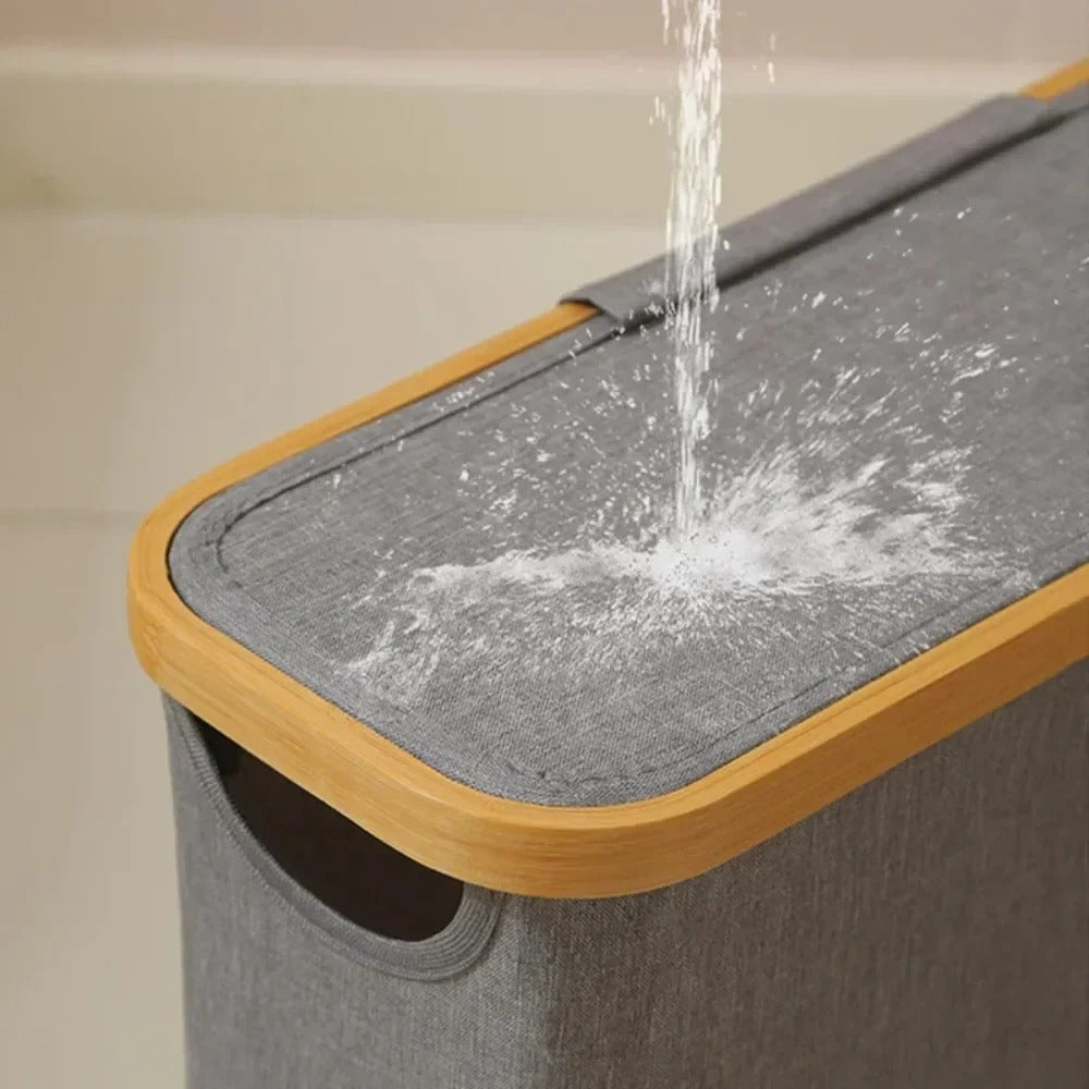 Panier de rangement pour rouleaux de papier toilette WC Design Slim avec Couvercle